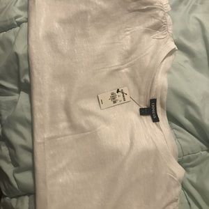 Express White Top has shimmer